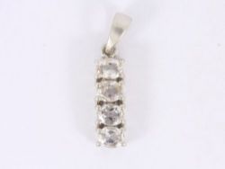 QUARTZ PENDANT STERLING SILVER LADIES STUNNING 925 1.9G SH34