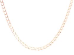 CURB CHAIN NECKLACE 9CT ROSE GOLD STUNNING SOLID 23