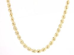 ROPE CHAIN NECKLACE 9CT GOLD STUNNING 18