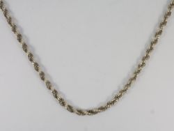 CURB CHAIN NECKLACE STERLING SILVER 18
