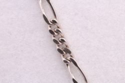 STERLING SILVER CUBAN CHAIN NECKLACE 17.75