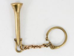 9CT GOLD GOLF TEE VINTAGE SOLID GOLD 375 GOLFER 13.7G DE65