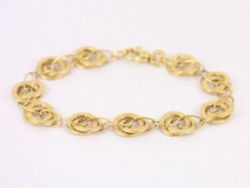 LADIES BRACELET 9CT GOLD STUNNING 375 8.3G SH67