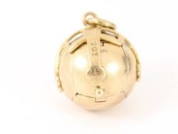 MASONIC ORB CHARM VINTAGE 9CT GOLD 375 CHARMS STERLING SILVER 12.2G CK14