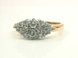 0.50CT DIAMOND DRESS/COCKTAIL RING/YELLOW GOLD