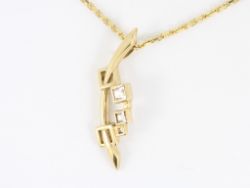 CHARLES RENNIE MACKINTOSH NECKLACE 9CT GOLD LADIES 375 CARRICK 7.7G EM9