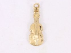 CELLO CHARM MUSIC VINTAGE 9CT GOLD 375 CHARMS PENDANT 0.8G BD69