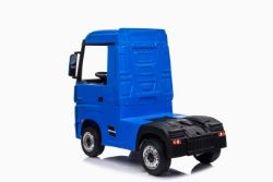 RIDE ON FULLY LICENCED MERCEDES BENZ ACTROS TRUCK 24V COMPLETE WITH OFFICIAL TRAILER - BLUE