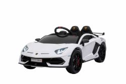 BRAND NEW RIDE ON FULLY LICENCED LAMBORGHINI AVENTADOR SVJ HL328 WITH PARENTAL REMOTE CONTROL -WHITE