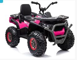BRAND NEW RIDE ON CHILDS QUAD BIKE 12V WITH PARENTAL REMOTE CONTROL - PINK