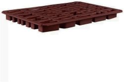 2X SILICONE LETTER MOULD BAKEWARE CHOCOLATE ICE MAKER MOLD CONCRETE CAPITAL LETTER