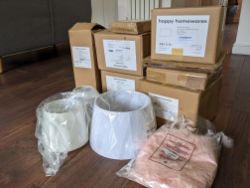 HAPPY HOMEWARERS LAMP SHADES AND LIGHTING ACCESSORIES- ASSORTED ITEMS - 12 MIX ITEMS