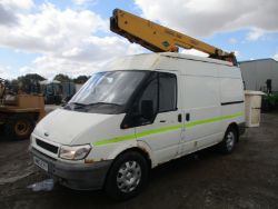 FORD TRANSIT CHERRY PICKER SCISSOR LIFT ACCESS PLATFORM VAN MOUNT MOUNTED DELIVE