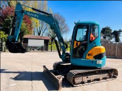 KUBOTA KX155-3SZ TRACKED EXCAVATOR C/W BLADE & OFF SET BOOM