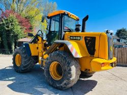 JCB 434S AGRI FARM MASTER 4WD LOADING SHOVEL C/W REVERSE CAMERA