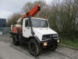 UNIMOG U100L TURBO CHERRY PICKER 4 X 4 LIFT ACCESS PLATFORM VAN MOUNT MOUNTED