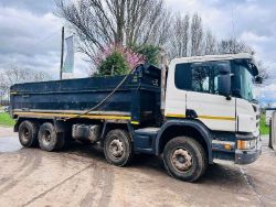 SCANIA P400 8X4 DOUBLE DRIVE TIPPER * YEAR 2013 * C/W EASY SHEET