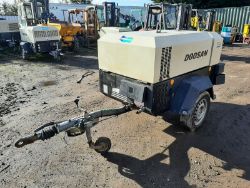 DOOSAN INGERSOLL RAND 7/41 DIESEL PORTABLE AIR COMPRESSOR