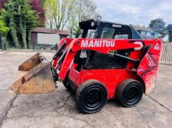 MANITOU 1650R 4WD SKIDSTEER * YEAR 2020 ,1264 HOURS * C/W BUCKET