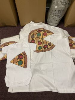 X26 BABY AND PARENT MATCHING T SHIRT SETS - PIZZA SLICES - RRP £334