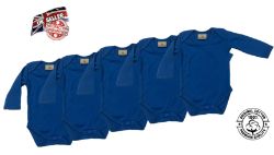 X10 100% ORGANIC COTTON BLUE BABYGROW / BABY BODYVEST - 0-6 MONTHS - RRP £30