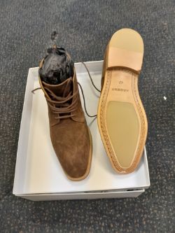 NEW SUEDE CHELSEA BOOTS (LACE-UP) UK 9
