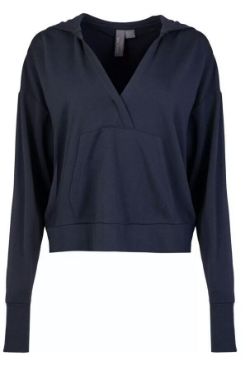 SWEATY BETTY AFTER CLASS RELAXED HOODY RRP £65 UK SIZE M NAVY BLUE