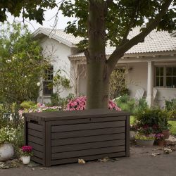 KETER STORAGE BOX - 625L HINGHAM BROWN