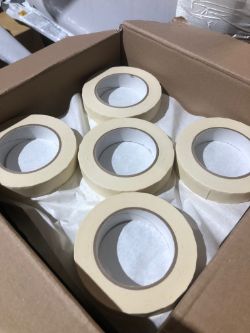(DJW) - 60 X 3M MASKING TAPE 25MM X 50M - 60 ROLLS A CASE -