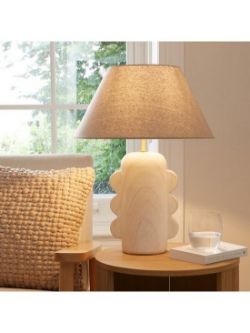 SCALLOPED EDGE TABLE LAMP RRP £60