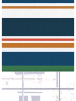 RETRO STRIPE PRINTED BLACKOUT ROLLER BLI RRP £37