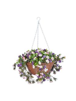 FAUX PETUNIA HANGING BASKET RRP £40