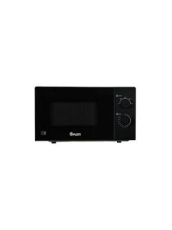 SWAN 20L 700W MANUAL MICROWAVE- BLACK RRP £54