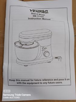 BOX 128 CONTAINING 1 VEHPRO STAND MIXER