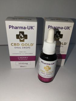 2 OF CBD OIL 5000MG 30ML BOTTLES CHERRY FLAVOUR