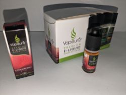 VAPOURIZ E-LIQUID 6 CARTONS OF STRAWBERRY FLAVOUR 10X10ML OF 1.2%