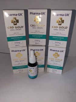 7 OF CBD OIL 500MG 30ML BOTTLES PEPPERMINT FLAVOUR