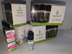 VAPOURIZ E-LIQUID 4 CARTONS OF RAINBOW FLAVOUR POCKET FUEL 10X10ML OF 1.2%