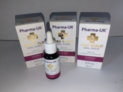 3 OF CBD OIL 3000MG 30ML BOTTLES CHERRY FLAVOUR