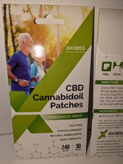 CBD CANNABIDOIL CBD PATCHES 5 PACKS OF 30 PATCHES 240MG