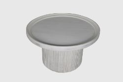 5 X MANGO WOOD COFFEE TABLE - WHITE DISTRESSED - ND0054