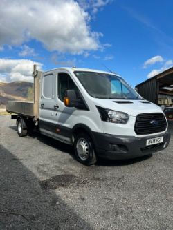 2018 FORD TRANSIT DOUBLE CAB T350 DROPSIDE LWB TRUCK FLATBED LORRY 3.5 TON DRW