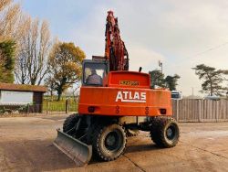 ATLAS 1404 4WD WHEELED EXCAVATOR C/W QUICK HITCH & BLADE