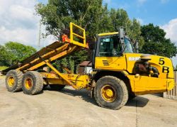 BELL B25D 6X6 ARTICULATED DUMP TRUCK C/W TWIST LOCK CONTAINER MOUNTS