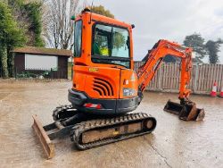 DOOSAN DX27Z TRACKED EXCAVATOR * ZERO SWING , YEAR 2016 * C/W QUICK HITCH