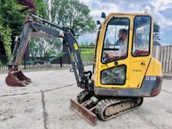VOLVO EC15B XT TRACKED EXCAVATOR C/W RUBBER TRACKS