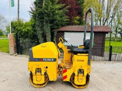 TEREX TV800 DOUBLE DRUM ROLLER C/W ROLE BAR *ENGINE STARTS AND RUNS NO DRIVE*