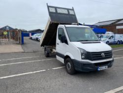 2016 66 VOLKSWAGEN CRAFTER TIPPER - 91K MILES - EURO 6 -