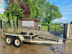 INDESPENSION TWIN AXLE PLANT TRAILER C/W LOADING RAMPS