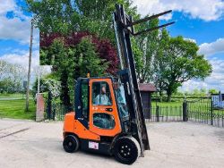 DOOSAN D33S-5 DIESEL FORKLIFT * YEAR 2012 * C/W SIDE SHIFT